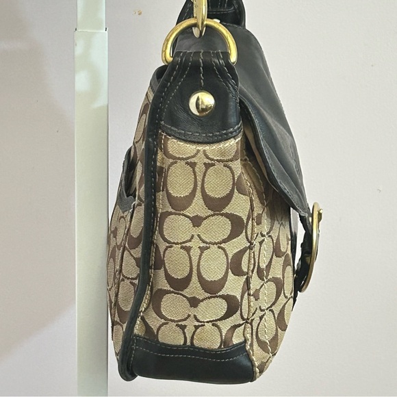 Coach Bleeker Signature Canvas and Leather Shoulder Bag 11434 - Picture 6 of 14